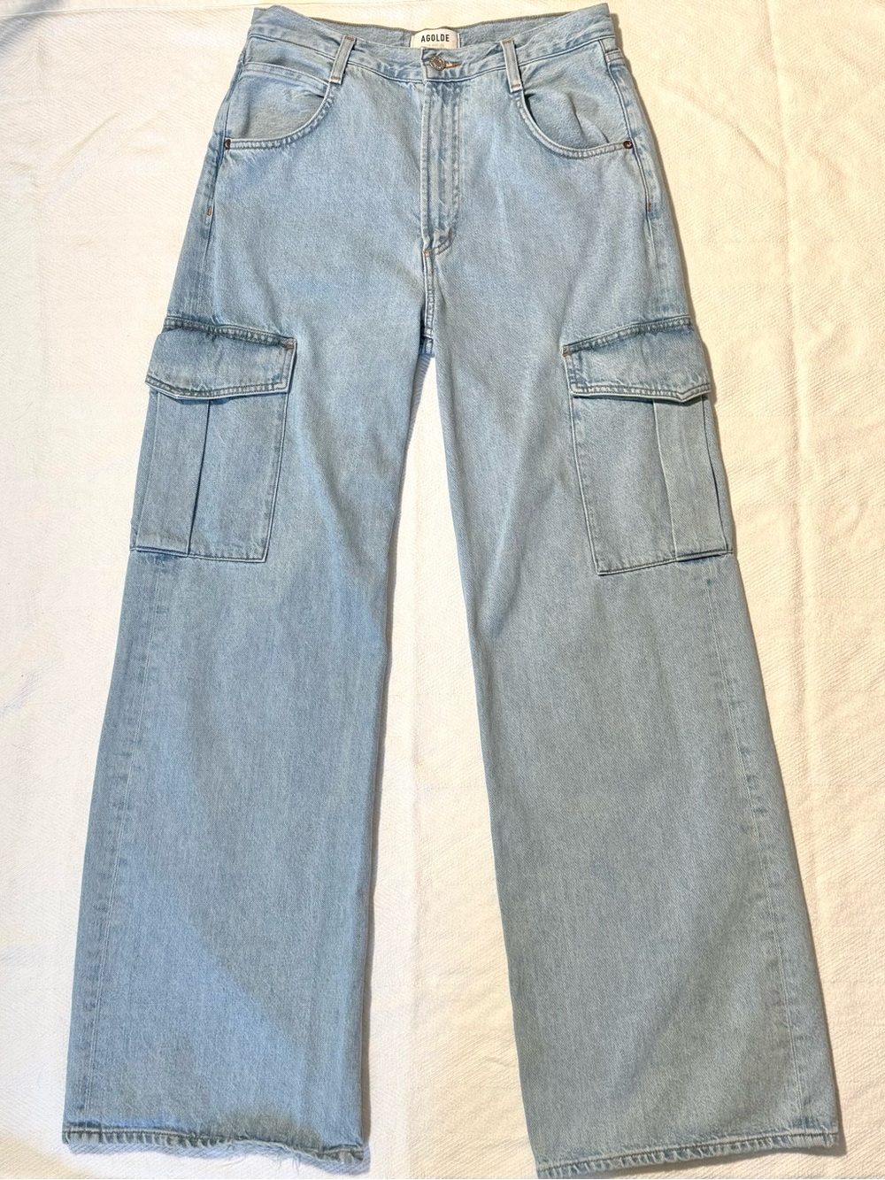 AGOLDE Minka Cargo High Rise Wide Leg Jeans